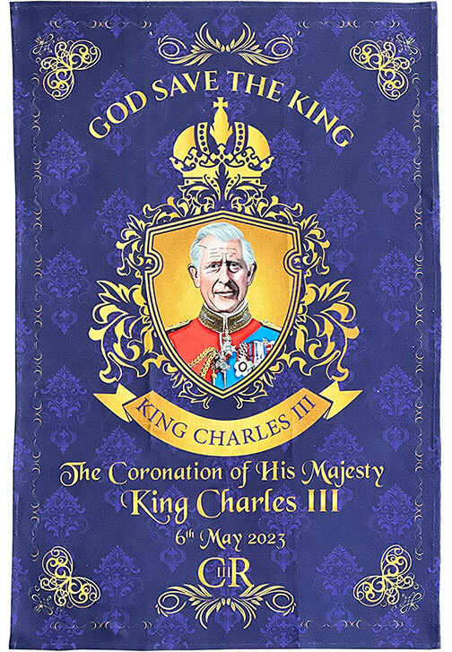 King Charles III Coronation Gifts Collectable Tea Towel