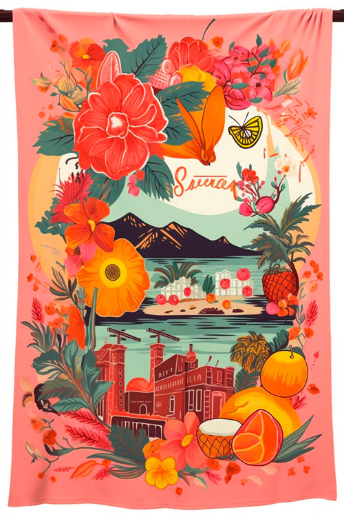 California-Tea-Towel