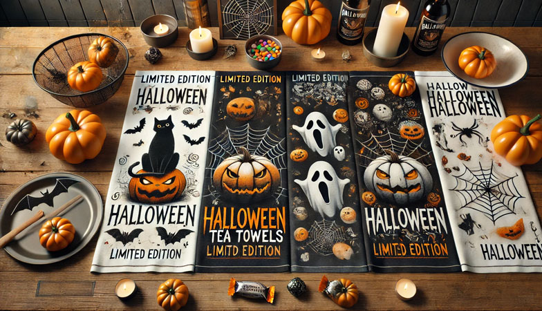 Promotional-Tea-Towel-in-Halloween